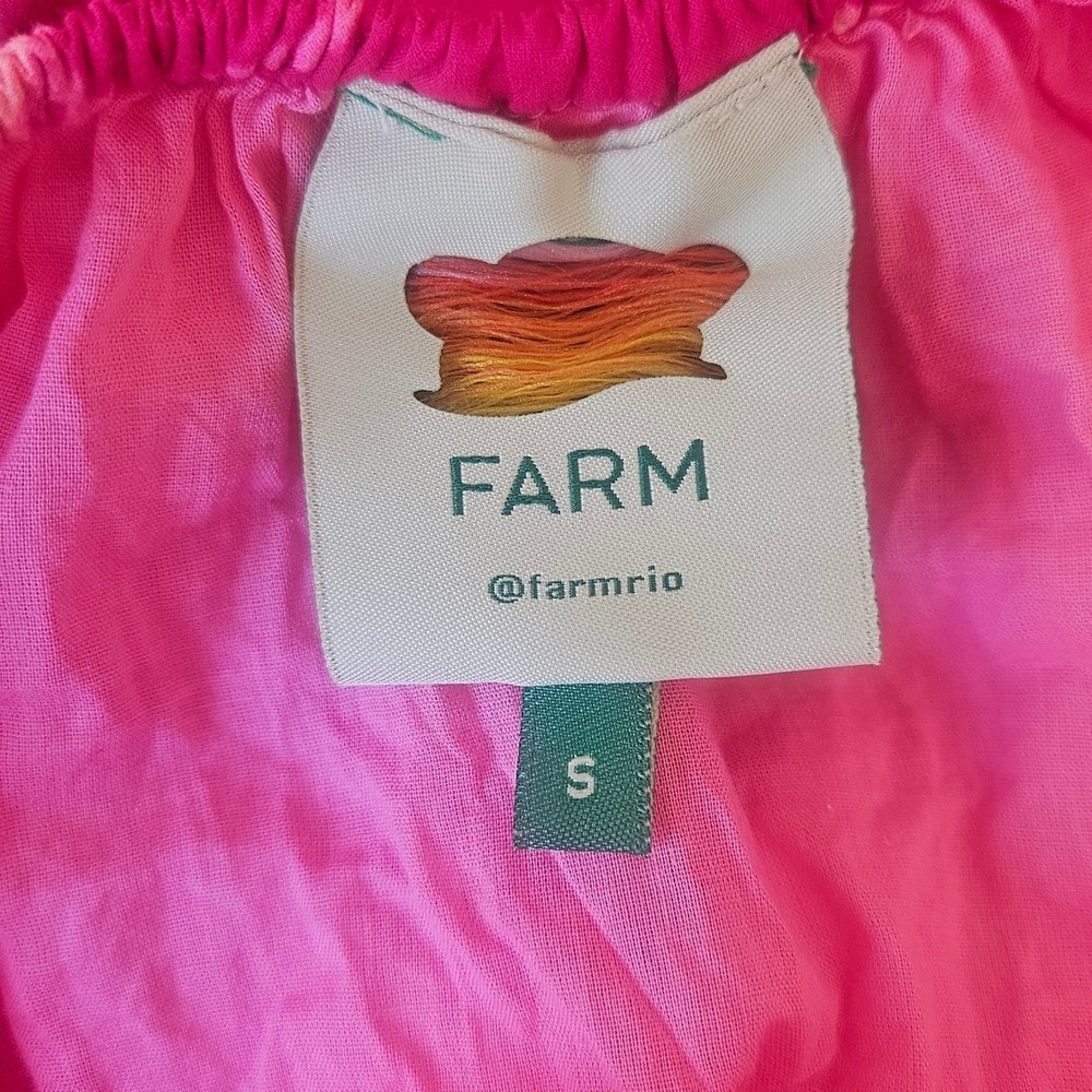 FARM Rio Pink and Cream Floral Tie-Front Maxi Dress - Picture 12 of 16